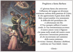 Preghiera a Santa Barbara