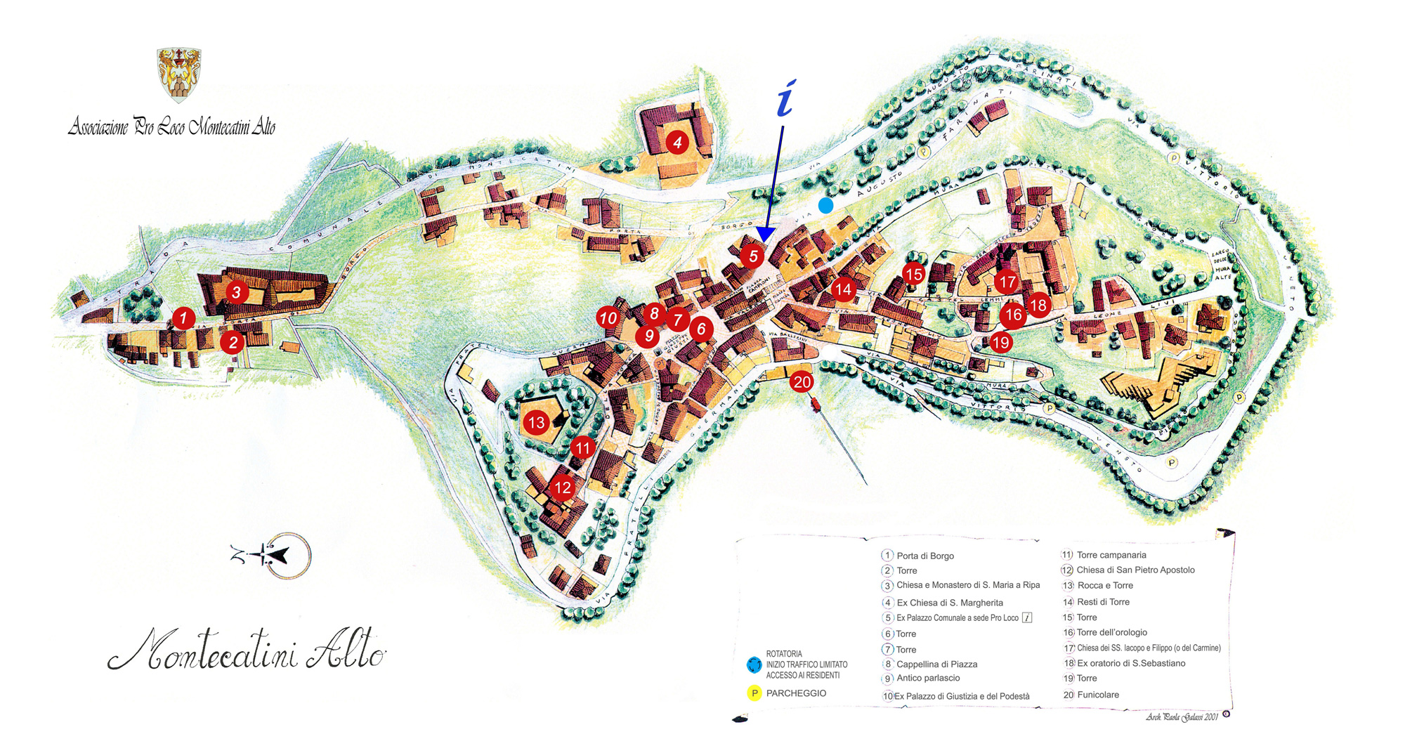 Pianta Montecatini Alto